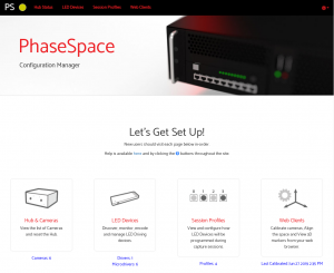 PhaseSpace Configuration Manager